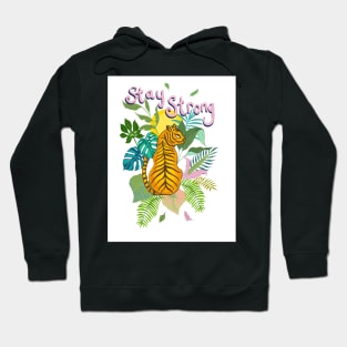 Tiger Stay Strong illustration Hoodie